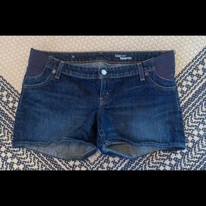 Gap Maternity Denim Shorts Size 29 Side Panel